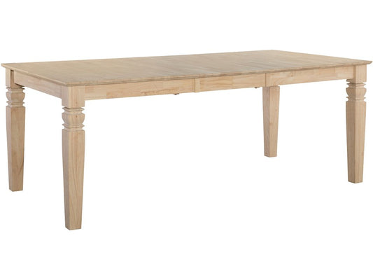 A rectangular Java Extension Table with a light wood finish and visible grain patterns. The table has a smooth finish on top and shows detailed leg design.